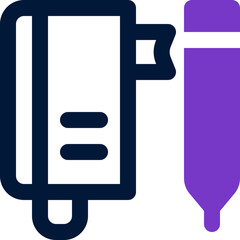 notebook duotone icon. Sleek and modern vector icon for websites, mobile apps, marketing materials, and corporate design. Fully scalable and ready to use.