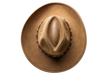 Classic cowboy hat showcasing vintage western style and timeless rugged design in brown leather