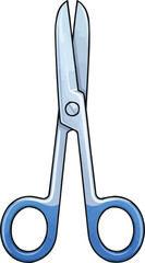 Cartoon 3D surgical scissors