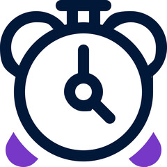 clock duotone icon. Sleek and modern vector icon for websites, mobile apps, marketing materials, and corporate design. Fully scalable and ready to use.