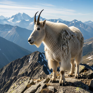 goat on the mountain
