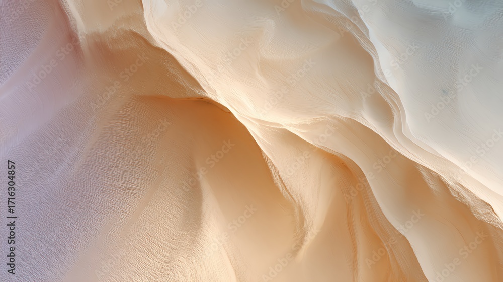 Poster a soft and flowing fabric in warm hues, creating a calming abstract background that evokes tranquili