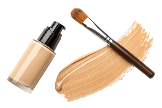 makeup liquid foundation brush swatch tutorial