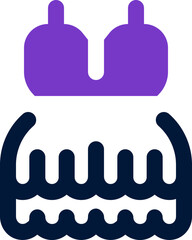 dress duotone icon. Sleek and modern vector icon for websites, mobile apps, marketing materials, and corporate design. Fully scalable and ready to use.