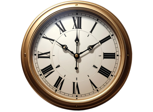 Firefly_Clock Wall PNG – Transparent Household Item