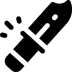 knife glyph icon. Strong and solid vector icon for websites, mobile interfaces, presentations, and visual branding. High quality and easy to edit.