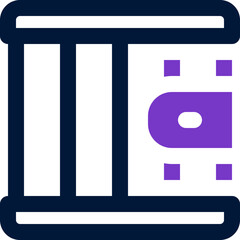 prison duotone icon. Sleek and modern vector icon for websites, mobile apps, marketing materials, and corporate design. Fully scalable and ready to use.