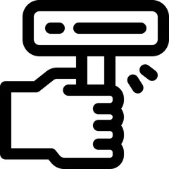 campaign line icon. Clean and minimalist vector icon for websites, mobile apps, presentations, and logos. Fully scalable and customizable for any project.