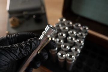 Device for measuring gamma radiation doses in contaminated areas using the DP-22V kit for safety assessments