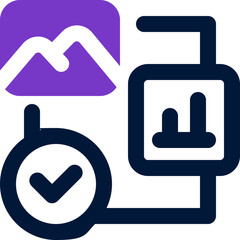 content management duotone icon. Sleek and modern vector icon for websites, mobile apps, marketing materials, and corporate design. Fully scalable and ready to use.