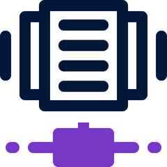 data center duotone icon. Sleek and modern vector icon for websites, mobile apps, marketing materials, and corporate design. Fully scalable and ready to use.