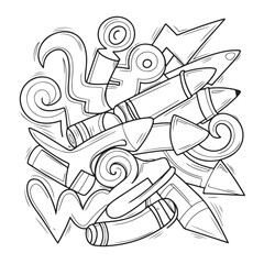 Hand Drawn Cartoon Arrows Collection