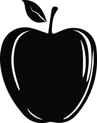 EPS Apple on Black Background Vector