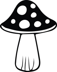 Fly Agaric Mushroom EPS Vector Illustration