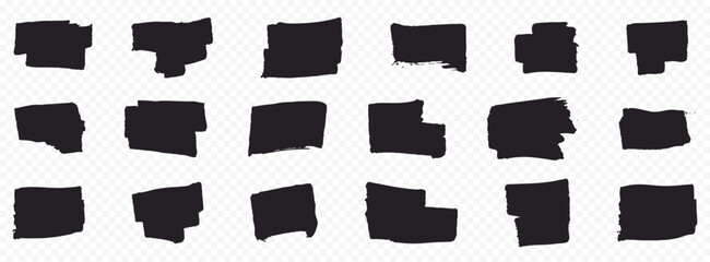 Black marker strokes for a modern background