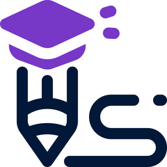 pencil duotone icon. Sleek and modern vector icon for websites, mobile apps, marketing materials, and corporate design. Fully scalable and ready to use.