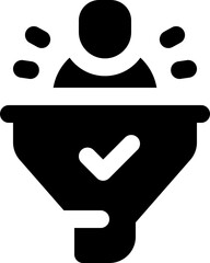 screening glyph icon. Strong and solid vector icon for websites, mobile interfaces, presentations, and visual branding. High quality and easy to edit.