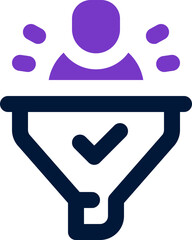 screening duotone icon. Sleek and modern vector icon for websites, mobile apps, marketing materials, and corporate design. Fully scalable and ready to use.