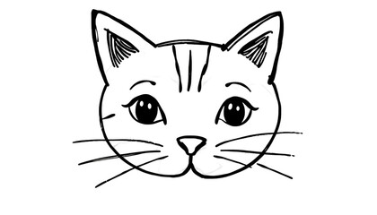 vector illustration of a cat