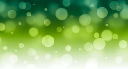 Fototapeta premium Dreamy Emerald Green Bokeh: Abstract Nature Background with Soft Light Transitions