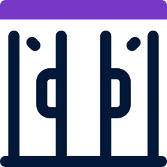 door duotone icon. Sleek and modern vector icon for websites, mobile apps, marketing materials, and corporate design. Fully scalable and ready to use.