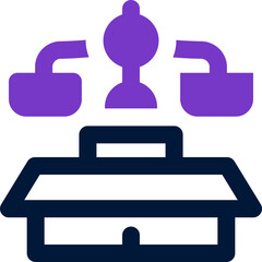 property law duotone icon. Sleek and modern vector icon for websites, mobile apps, marketing materials, and corporate design. Fully scalable and ready to use.