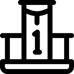 first place line icon. Clean and minimalist vector icon for websites, mobile apps, presentations, and logos. Fully scalable and customizable for any project.