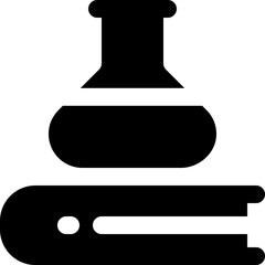 chemistry glyph icon. Strong and solid vector icon for websites, mobile interfaces, presentations, and visual branding. High quality and easy to edit.