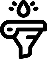 cone line icon. Clean and minimalist vector icon for websites, mobile apps, presentations, and logos. Fully scalable and customizable for any project.