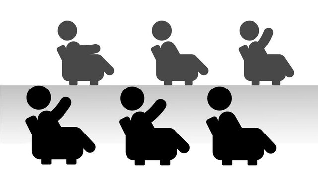 A group of people collectively enters a hypnotic state, guided together into relaxation, calmness, and unified subconscious experience in a session