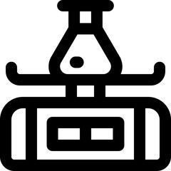 scale line icon. Clean and minimalist vector icon for websites, mobile apps, presentations, and logos. Fully scalable and customizable for any project.