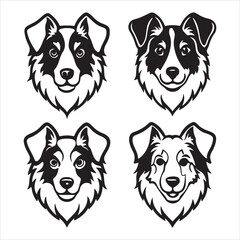 An Agile and Intelligent Australian Shepherd, a Loyal Herding Dog with a Striking Merle Coat, Piercing Eyes, and a Playful Energetic Spirit