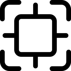 target line icon. Clean and minimalist vector icon for websites, mobile apps, presentations, and logos. Fully scalable and customizable for any project.