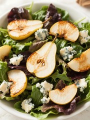 Caramelized Pear and Blue Cheese Salad