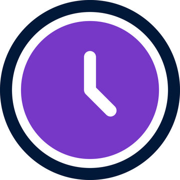 time duotone icon. Sleek and modern vector icon for websites, mobile apps, marketing materials, and corporate design. Fully scalable and ready to use.