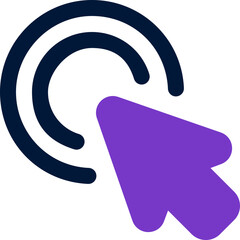 double click duotone icon. Sleek and modern vector icon for websites, mobile apps, marketing materials, and corporate design. Fully scalable and ready to use.