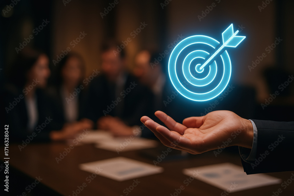 Poster planning goal and execution inspire success and achievement while aligning teamwork with focused str