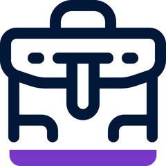suitcase duotone icon. Sleek and modern vector icon for websites, mobile apps, marketing materials, and corporate design. Fully scalable and ready to use.