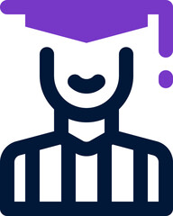 student duotone icon. Sleek and modern vector icon for websites, mobile apps, marketing materials, and corporate design. Fully scalable and ready to use.