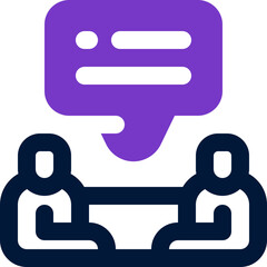 counseling duotone icon. Sleek and modern vector icon for websites, mobile apps, marketing materials, and corporate design. Fully scalable and ready to use.