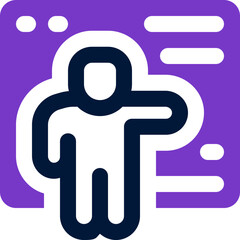 presentation duotone icon. Sleek and modern vector icon for websites, mobile apps, marketing materials, and corporate design. Fully scalable and ready to use.