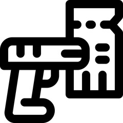 scan line icon. Clean and minimalist vector icon for websites, mobile apps, presentations, and logos. Fully scalable and customizable for any project.