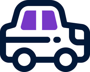 car duotone icon. Sleek and modern vector icon for websites, mobile apps, marketing materials, and corporate design. Fully scalable and ready to use.
