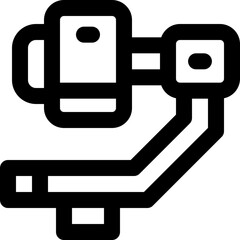 Fototapeta premium stabilizer line icon. Clean and minimalist vector icon for websites, mobile apps, presentations, and logos. Fully scalable and customizable for any project.