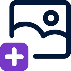 Obraz premium image duotone icon. Sleek and modern vector icon for websites, mobile apps, marketing materials, and corporate design. Fully scalable and ready to use.