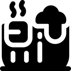 hot tub glyph icon. Strong and solid vector icon for websites, mobile interfaces, presentations, and visual branding. High quality and easy to edit.