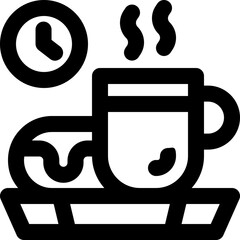 breakfast line icon. Clean and minimalist vector icon for websites, mobile apps, presentations, and logos. Fully scalable and customizable for any project.