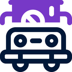 car duotone icon. Sleek and modern vector icon for websites, mobile apps, marketing materials, and corporate design. Fully scalable and ready to use.