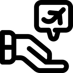 recommendation line icon. Clean and minimalist vector icon for websites, mobile apps, presentations, and logos. Fully scalable and customizable for any project.