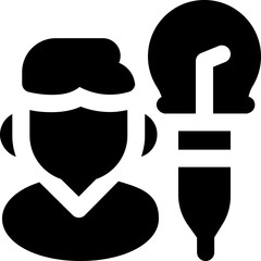 concept glyph icon. Strong and solid vector icon for websites, mobile interfaces, presentations, and visual branding. High quality and easy to edit.